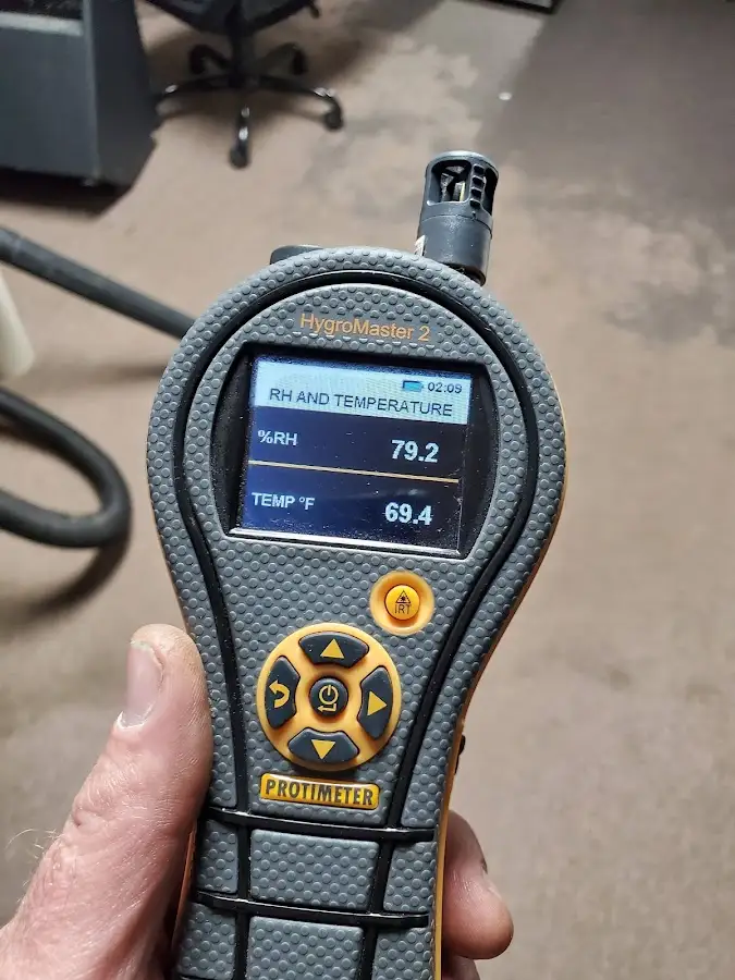 Moisture meter humidity assessment for Mold Remediation & Removal in New Boston